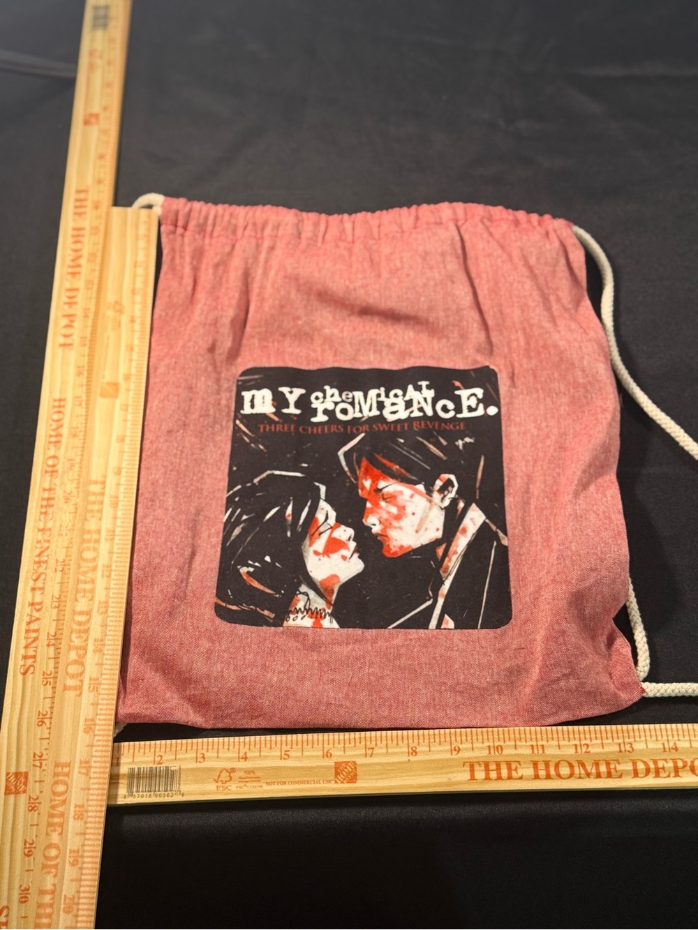 My Chemical Romance 'Three Cheers for Sweet Revenge' Drawstring Bag - Picture 5 of 6